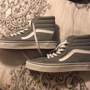Gray high top vans